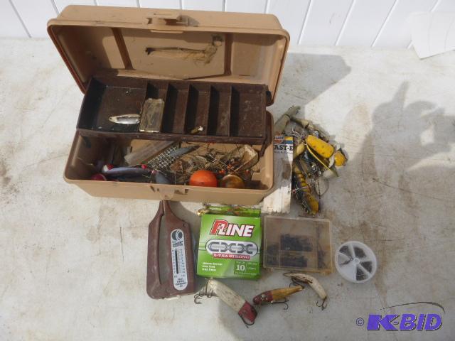 lot 374 image: Small Tackle Box with Tackle...