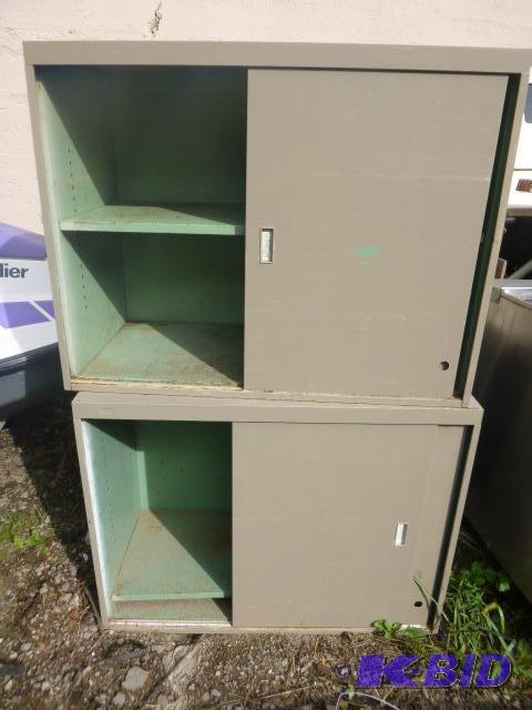lot 379 image: 2 Metal Storage Cabinets 36" X 18" ...