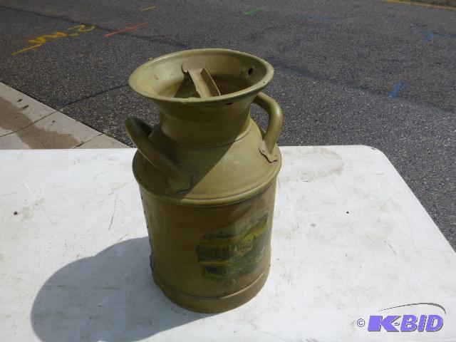 lot 40 image: Milk Can with Lid...