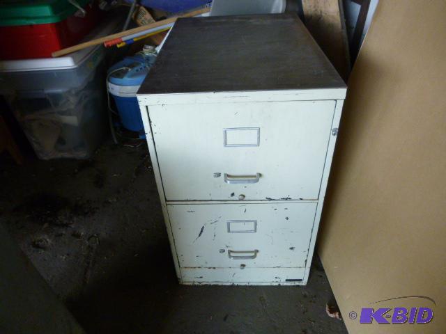 lot 53 image: 2 Drawer Legal Size File Cabinet...