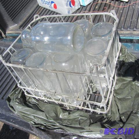 Milk Crate and Bottles