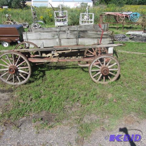 Horse Drawn Grain Wagon