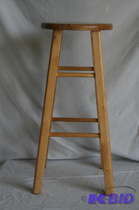 4 wooden bar stools, approx. 29&quot T , one...