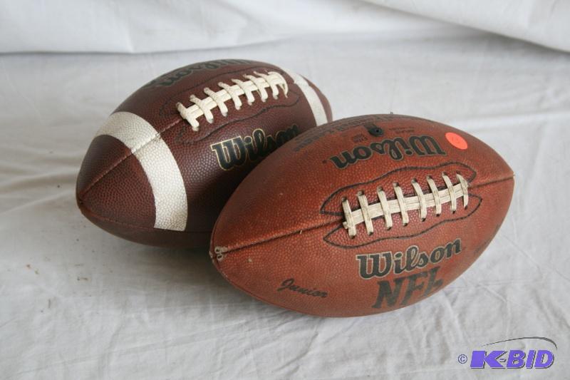 2 Wilson footballs, JR size...