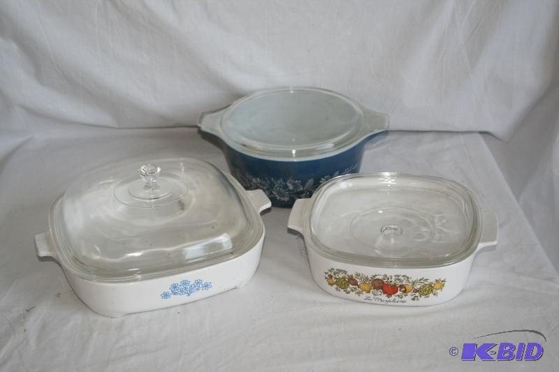 3 Corning Ware, Pyrex Casseroles&nbsp&nbsp...