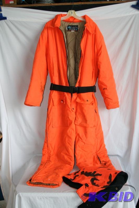 Blaze orange, size large, coverallslined, ne...