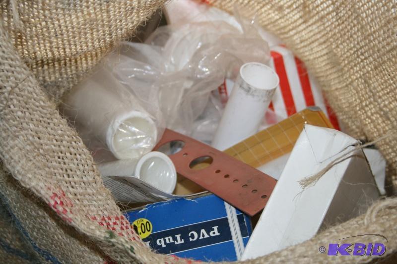 Burlap bag of misc. plumbing stuff...