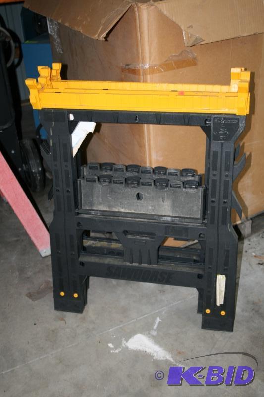 Pair of plastic sawhorses....