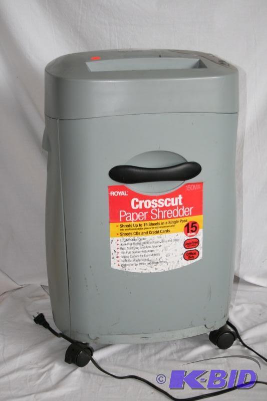 Crosscut paper shredder...