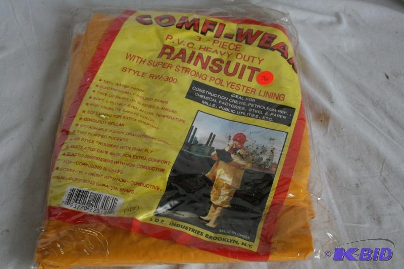 3 piece heavy duty rain&nbspsuit, 2XL, new...