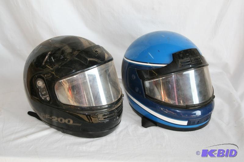 2 helmets, 1 medium and 1 large...