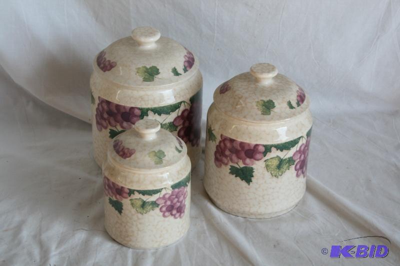 3 piece canister set...