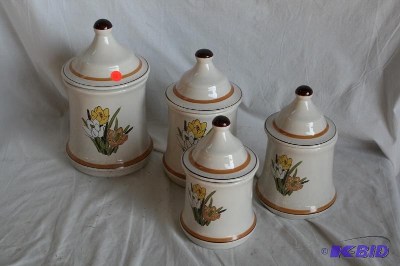 4 piece canister set...