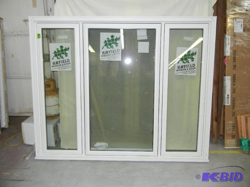 lot 10 image: 69 x 55 34 Vinyl 3 Wide Casement Window