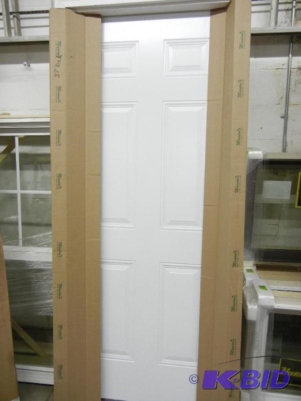 lot 38 image: 32 28 x 68 6 Panel Steel Door