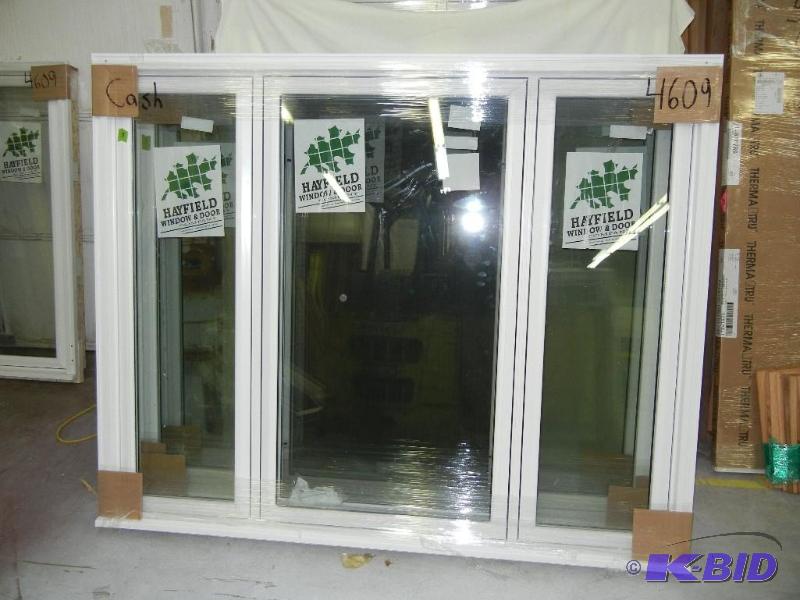 lot 8 image: 69 x 55 34 Vinyl 3 Wide Casement Window