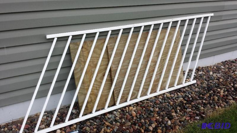 lot 99 image: White Deck Railing Sections