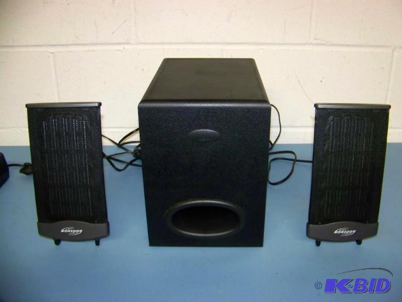 lot 32 image: Monsoon, MultimediaPC, Subwoofer and (2) Flat, Satellite Speakers