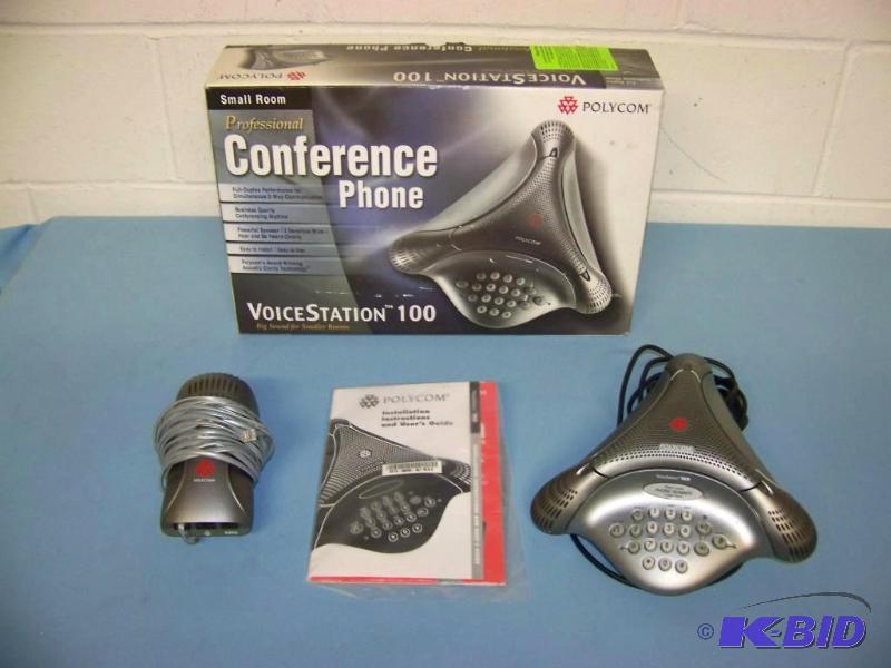 lot 61 image: Polycom, Small Room, Professional Conference Phone and Wall Module