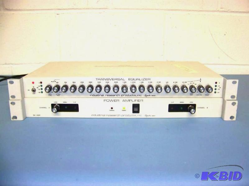 lot 90 image: IRP (Industrial Research Products, Inc.), Transversal Equalizer and Power Amplifier