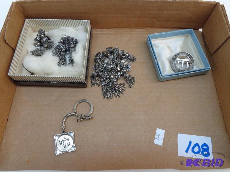 lot 108 image: Clip On Ear Rings and Pins Lucien Piccard&nbs...