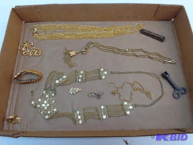 lot 115 image: Monet Clip Ear Ring and Assorted Necklaces VA...