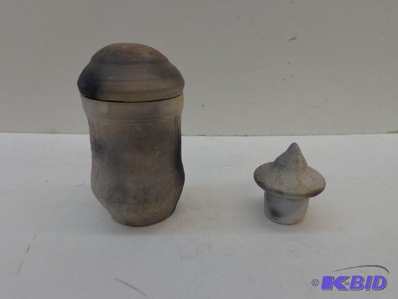 lot 155 image: Handmade Pottery&nbsp (1) Jar Like Container...