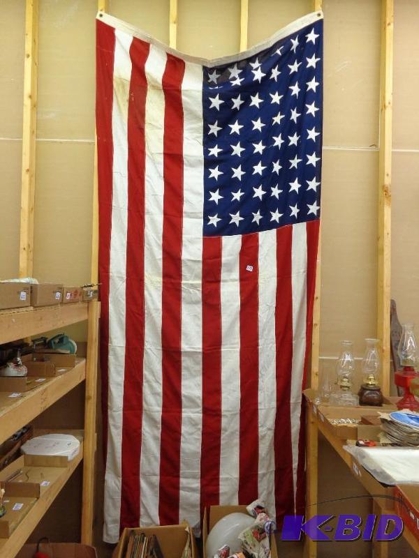 lot 178 image: 48 Star American Flag Valley Forge Flag Co 5...