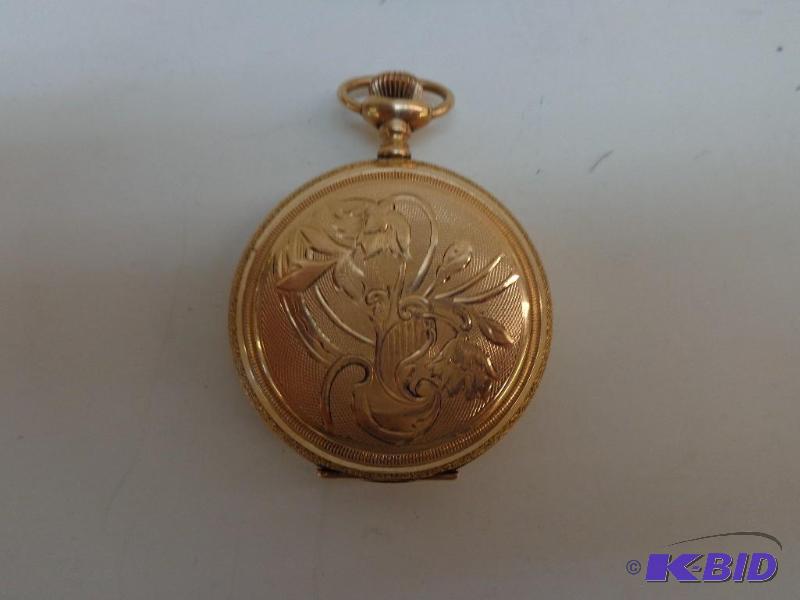 lot 21 image: Waltham Pocket Watch 536913 Stamped Inside th...