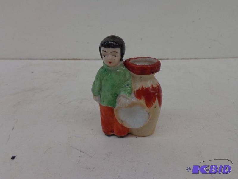 lot 223 image: Small Figurine with Milk Bottle 3 34&quot T...