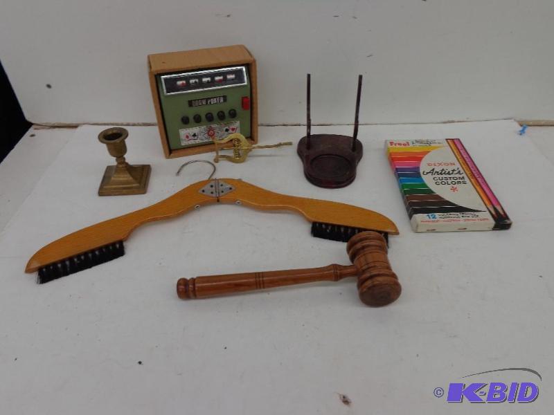 lot 232 image: Lot of Misc&nbspAntique Items Cordless Elect...