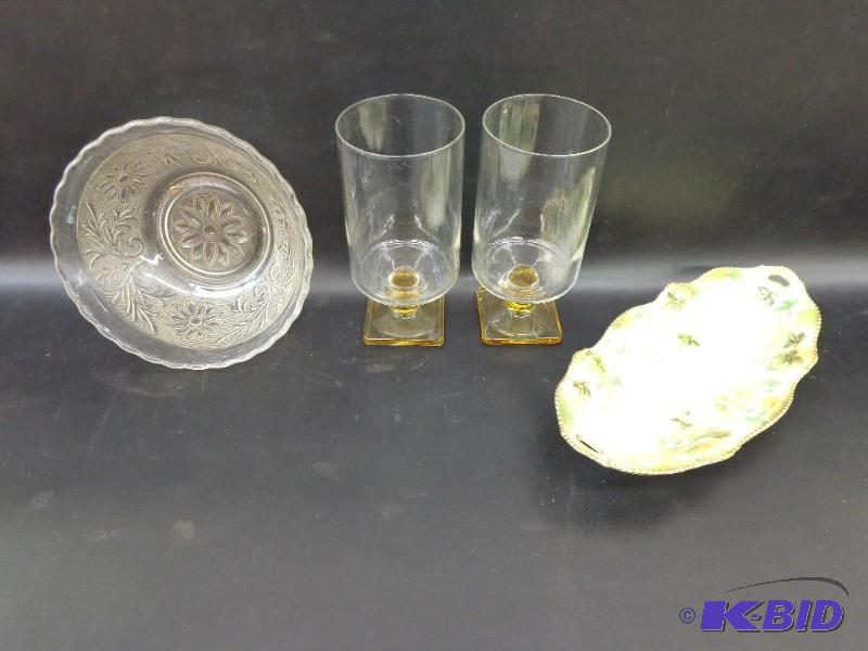 lot 238 image: Antique Kitchen Items Small Crystal Bowl ( 6 ...