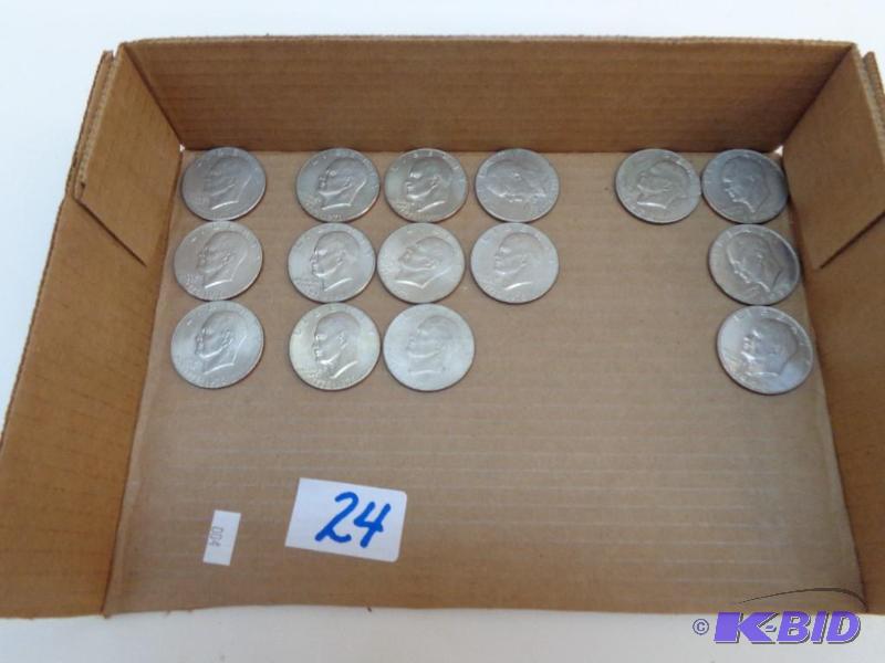 lot 24 image: 15 Eisenhower&nbspDollars &nbsp&nbsp &nbsp...