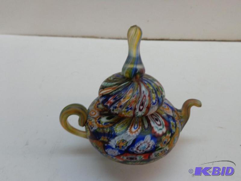 lot 75 image: Colorful Eastern Style Teapot Paperweight...