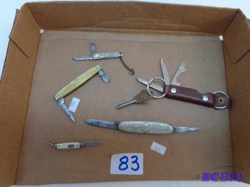 lot 83 image: Assorted Pocket Knives Coss Straight Line Bas...