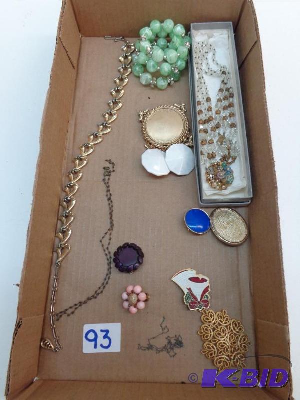 lot 93 image: Clip On Ear Rings, Pins, and Necklaces Bell P...