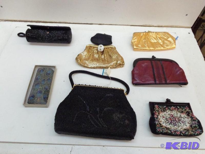 lot 95 image: Assorted Purses and Hand Bags (1) Mesh Whitin...