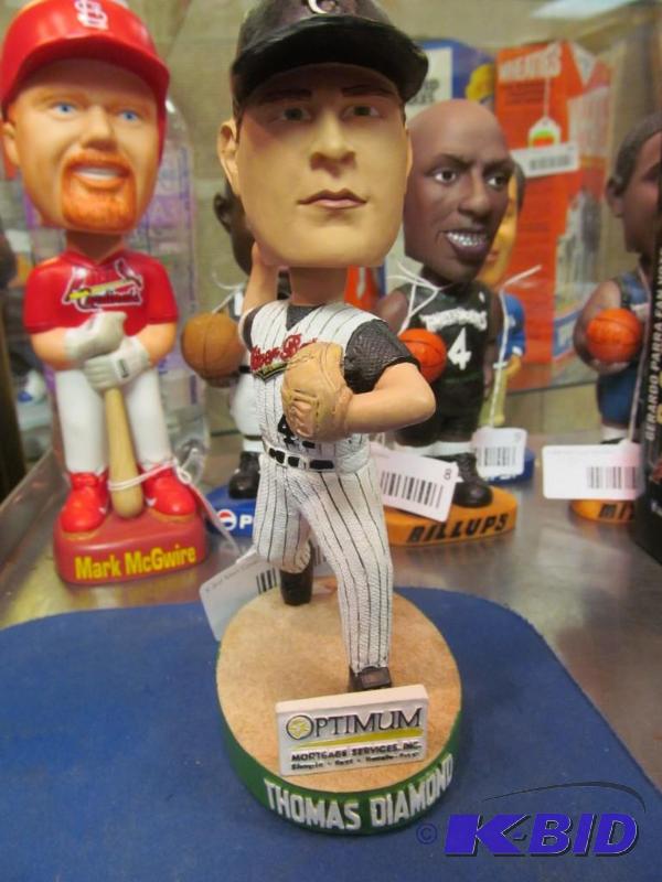 Minor Leaque Baseball St Cloud, MN River Bats #44 Thomas Diamond Bobble Head