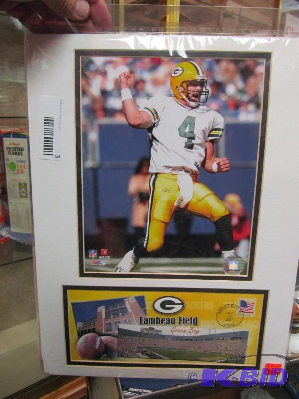 Green Bay Packers #4 Brett Favre Frameable Picture