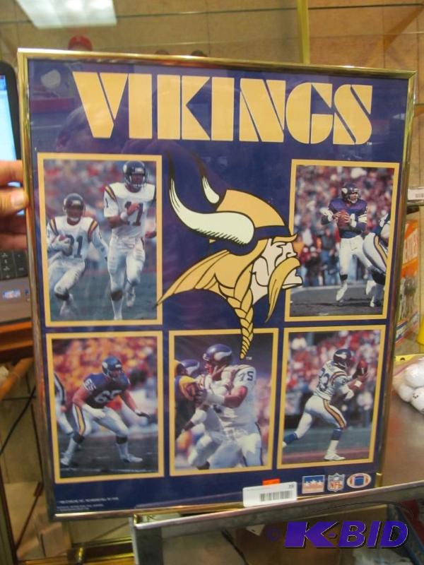 1988 Vikings framed picture