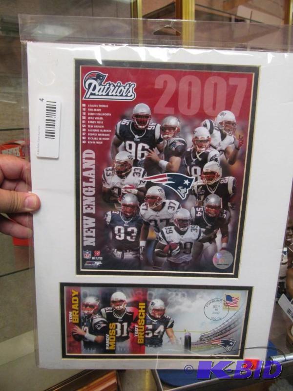 2007 New England Patriots frameable picture