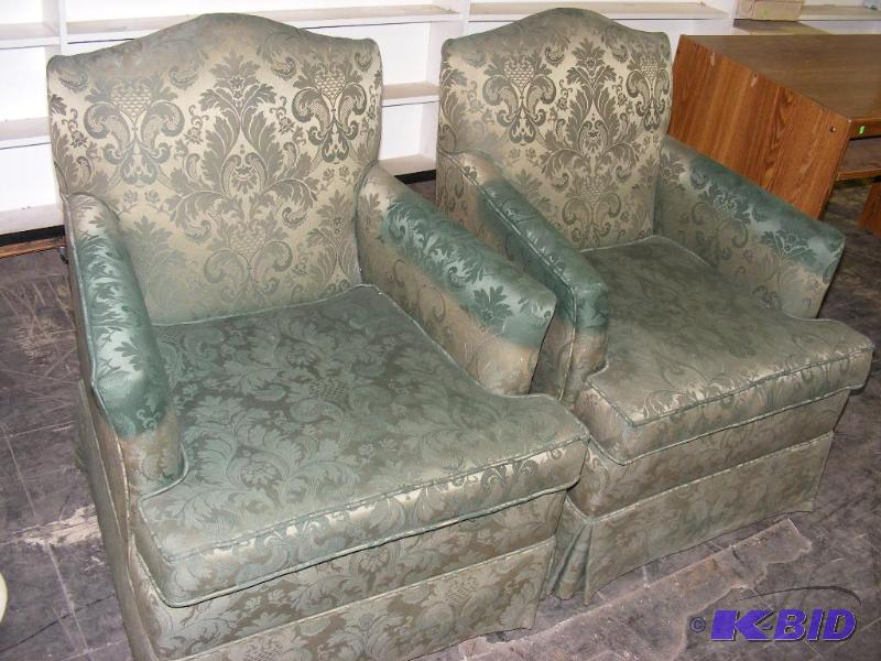 Pair of Green Arm Chairs...
