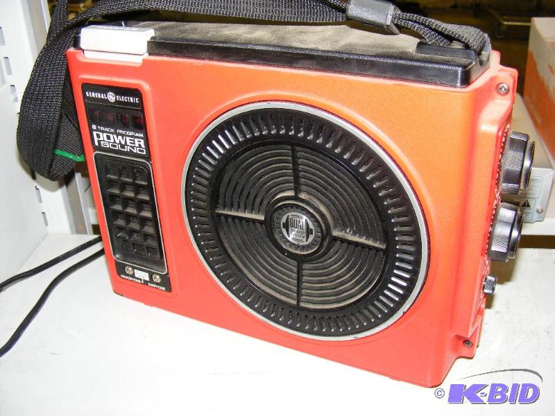 GE Portable 8 track player, one of the batter...