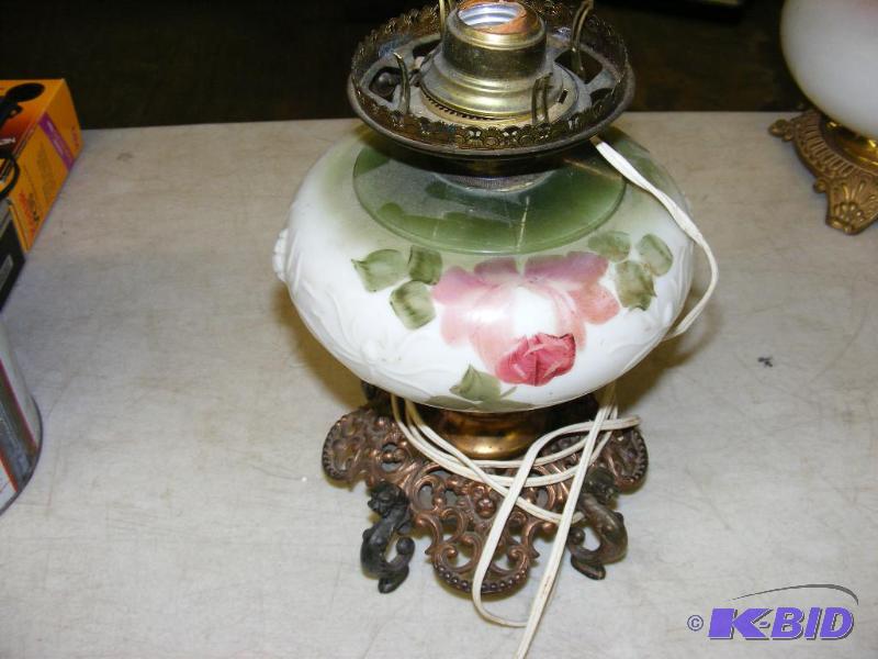 Vintage Oil Lamp, converted to electric no ch...