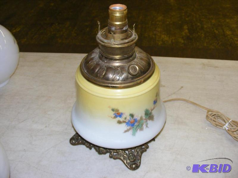 Vintage Oil Lamp, converted to electric no ch...