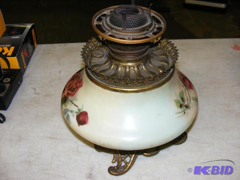 Vintage Oil Lamp, no chimney or globeshade...