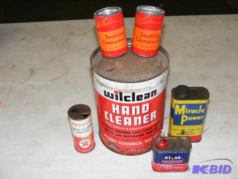 Variety of Old Cans, mostly empty. &nbsp...