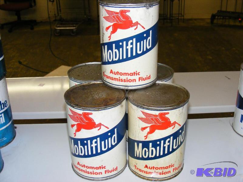 5 Mobilfluid Transmission Fluid Cans &nbsp...