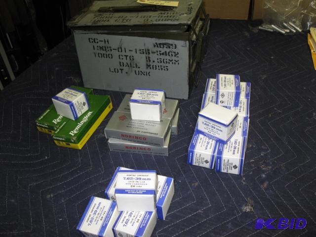 Approx 460 rounds of 7.62x39mm ammo, Remingto...