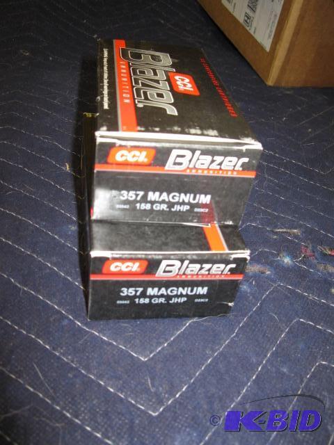 100 rounds of CCI Blazer 357 Magnum, 2 boxes...
